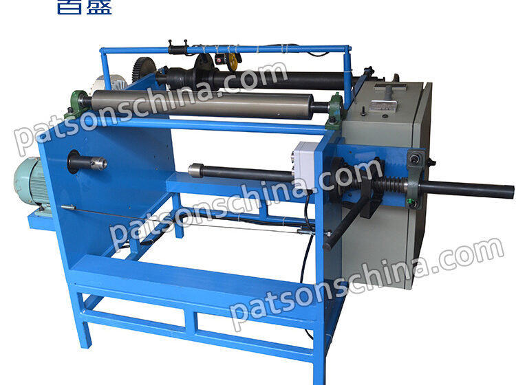 Semi automatic baking paper rewinding machine