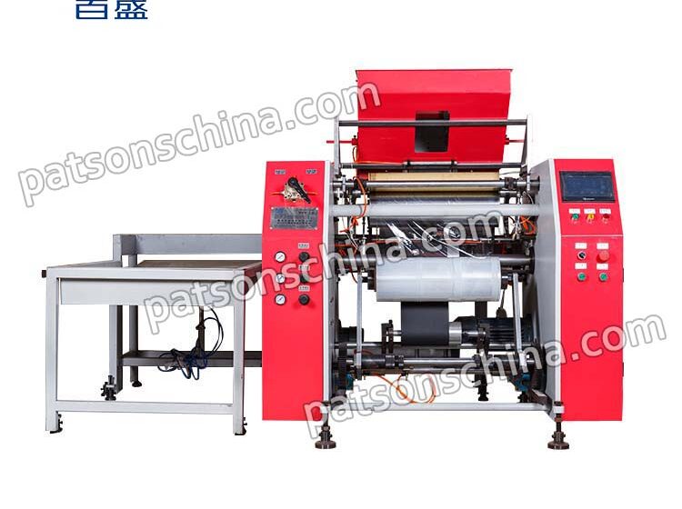 Automatic high speed stretch film rewinder