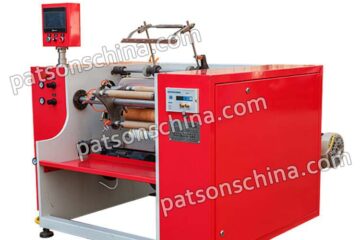 Semi auto 3 turret baking paper rewinding machine