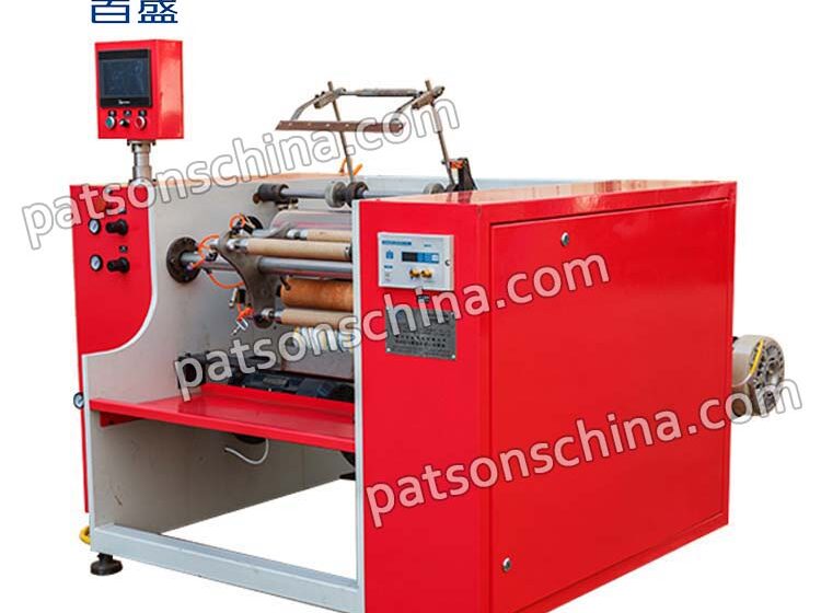 Semi auto 3 turret baking paper rewinding machine